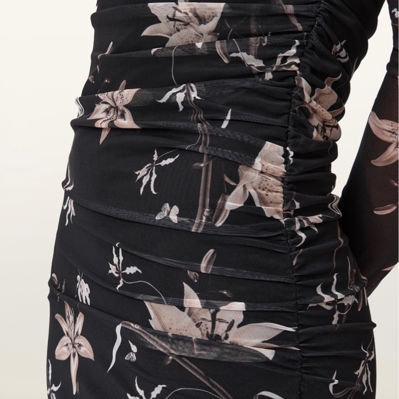 Allsaints CAIA 紗網造型洋裝-8