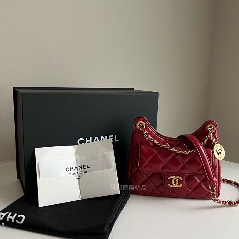 Chanel 小號天貓/鏈條包 （紅色）-0