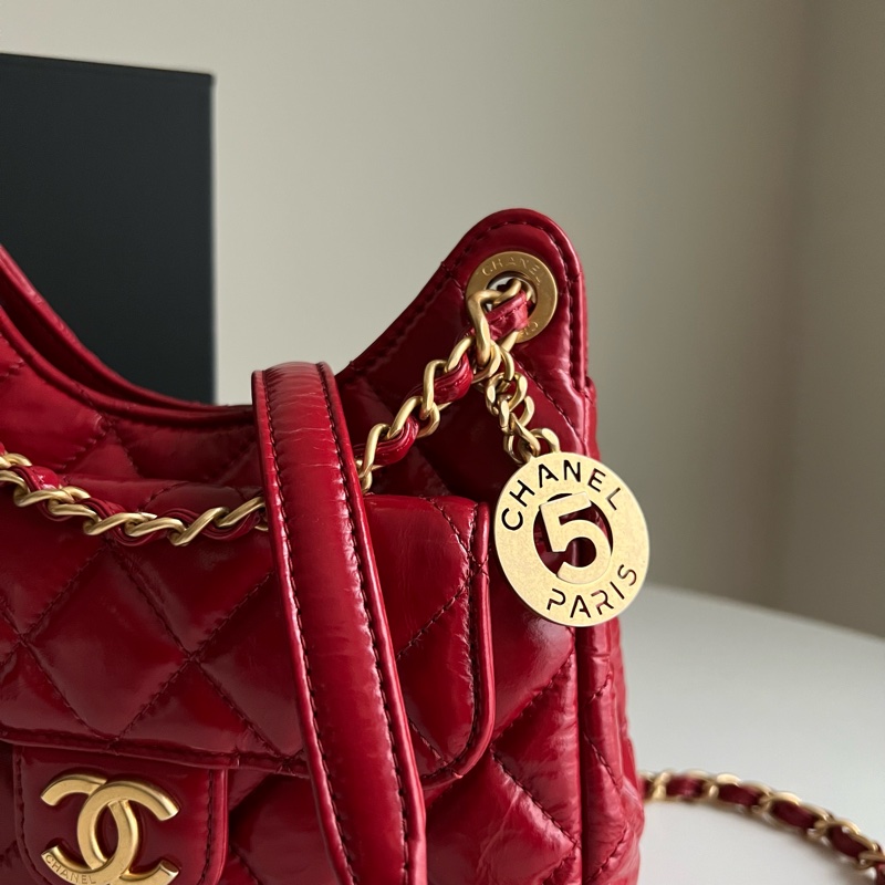 Chanel 小號天貓/鏈條包 （紅色）-2