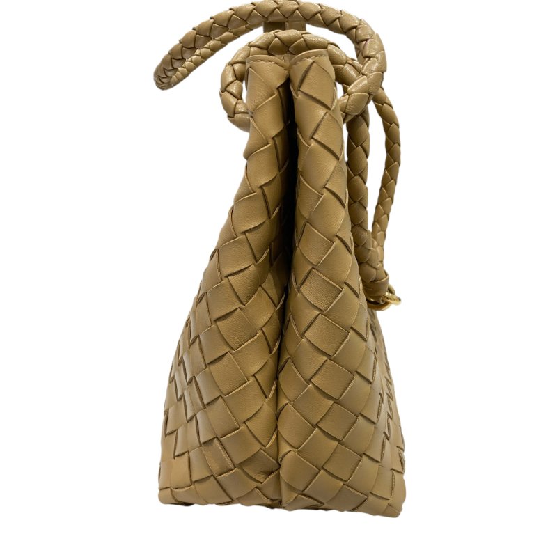 BOTTEGA VENETA 寶緹嘉 ANDIAMO 羊皮編織 手提/拖特兩用包 橡木色-3