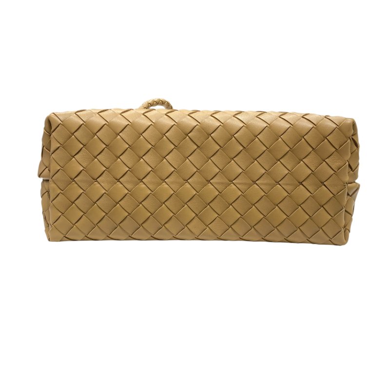 BOTTEGA VENETA 寶緹嘉 ANDIAMO 羊皮編織 手提/拖特兩用包 橡木色-4