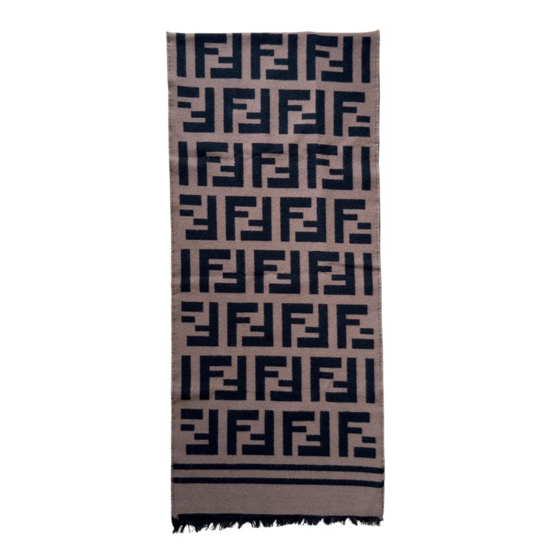 FENDI FF 雙面 頸巾-5