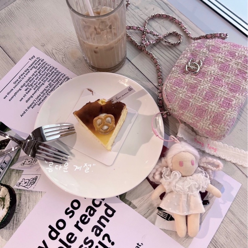 Chanel VIP限定千鳥格粉色貝殼包-3