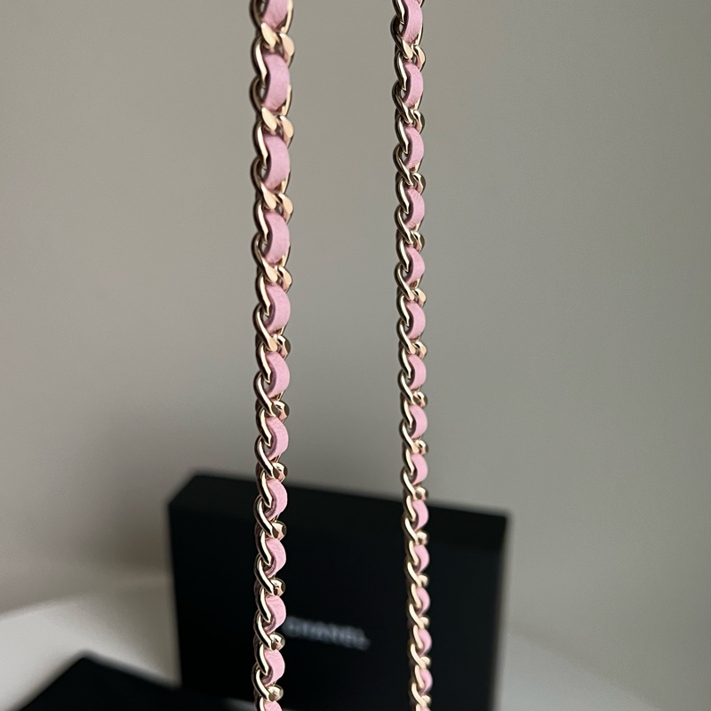 Chanel VIP限定千鳥格粉色貝殼包-12