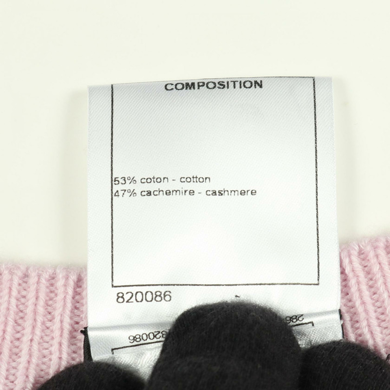 香奈兒 COCO 標誌紐帶無袖針織連身裙 #40 棉羊絨二手-3