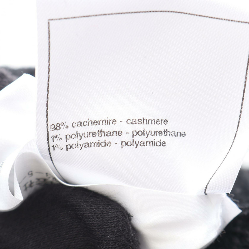 香奈兒 COCO 標誌鏈條飾邊無袖連身裙 #38 羊絨黑色二手女裝 CC-4