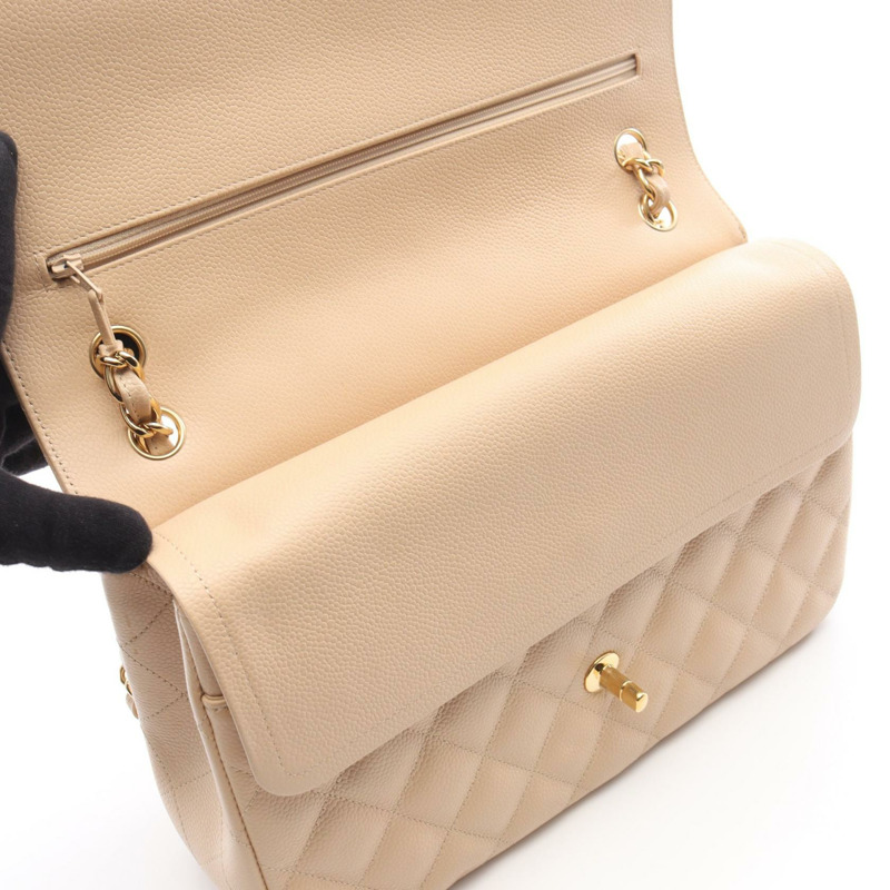 香奈兒 Deca Matelasse 30 經典大號 W 翻蓋鏈條肩背包 A58600 二手-9