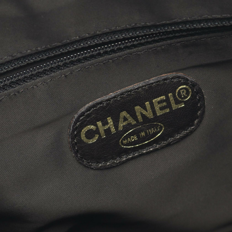 香奈兒 (CHANEL) 鏈條手提包 A08913 黑色小牛皮二手女士金色五金 Coco CC-3