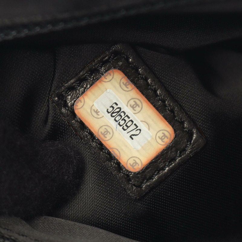 香奈兒 (CHANEL) 鏈條手提包 A08913 黑色小牛皮二手女士金色五金 Coco CC-4