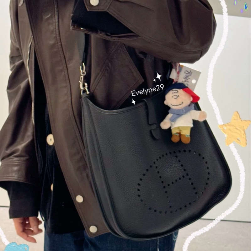 Hermes Evelyne 29 黑銀-3