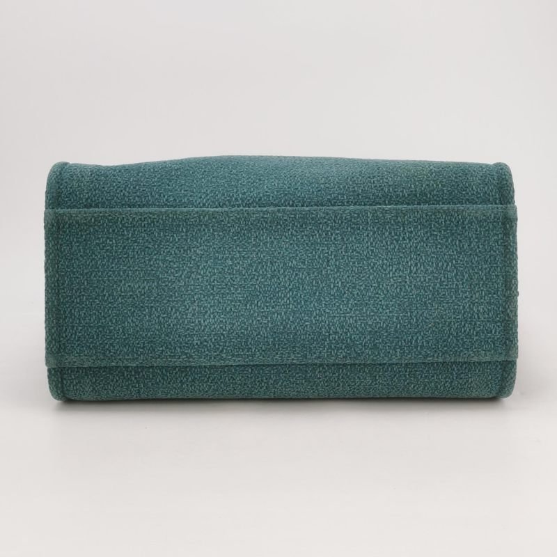 Chanel Deauville沙灘包大號牛皮拼色大Logo字母單肩包-5