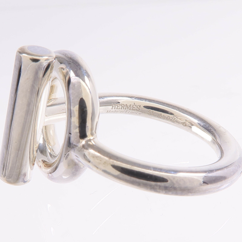 HERMES 925純銀Echappee Ring戒指Hermes#51/US#5.25-4