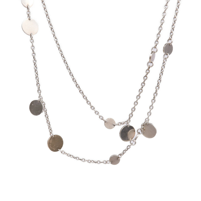 HERMES 18K玫瑰金/925純銀Necklace項鍊-1