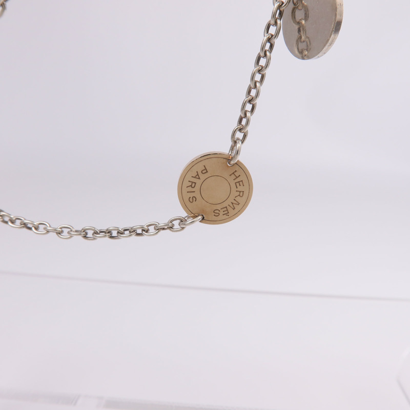 HERMES 18K玫瑰金/925純銀Necklace項鍊-2