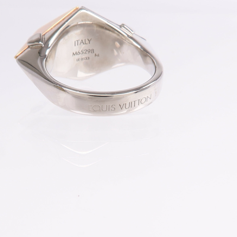 LOUIS VUITTON 金屬Bague Zig Zag Ring戒指US#6.75-5