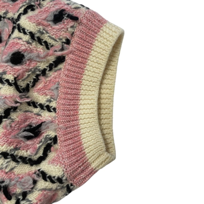 CHANEL 香奈兒 P51 毛呢短袖上衣 羊毛×喀什米爾羊毛 粉色系 40碼-6