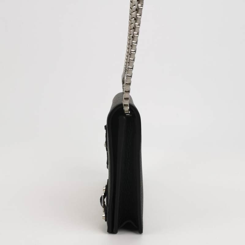 Balenciaga Classic City機車包牛皮純色鉚釘拉鏈斜挎包單肩包-2