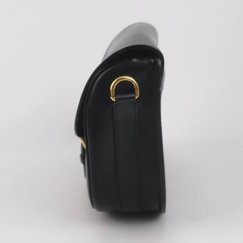 Dior Bobby中號牛皮純色CD標誌磁扣斜挎包單肩包-2