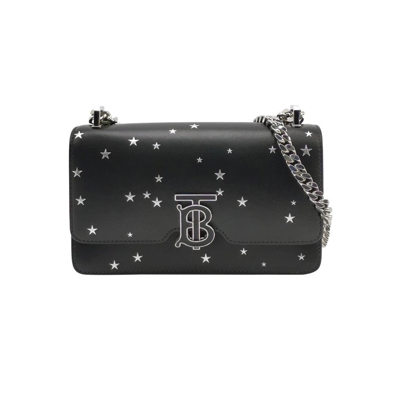 Burberry TB牛皮星星裝飾TB標識單肩包-0