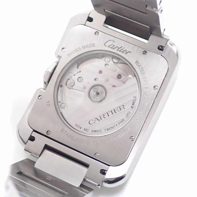 卡地亞 Tank Anglaise XL 男士自動腕錶，不鏽鋼材質，W5310008-2