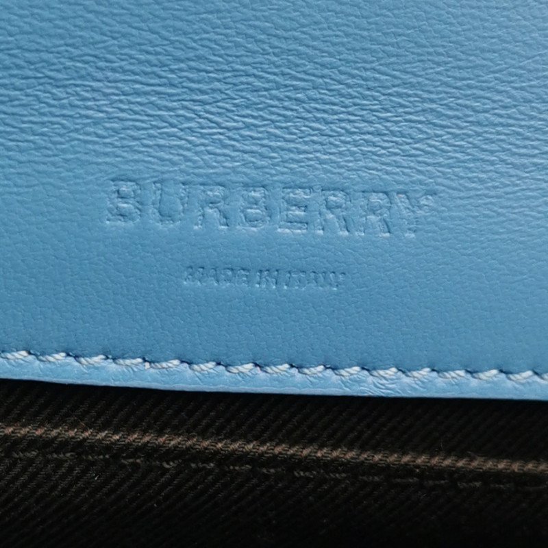 Burberry Lola蘿納包羊皮純色絎縫鏈條包斜挎包-7