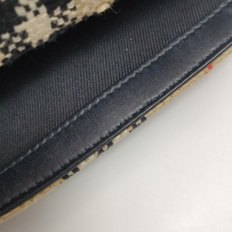 Burberry Lola蘿納包迷你拼色格紋編織絎縫斜挎包單肩包-8