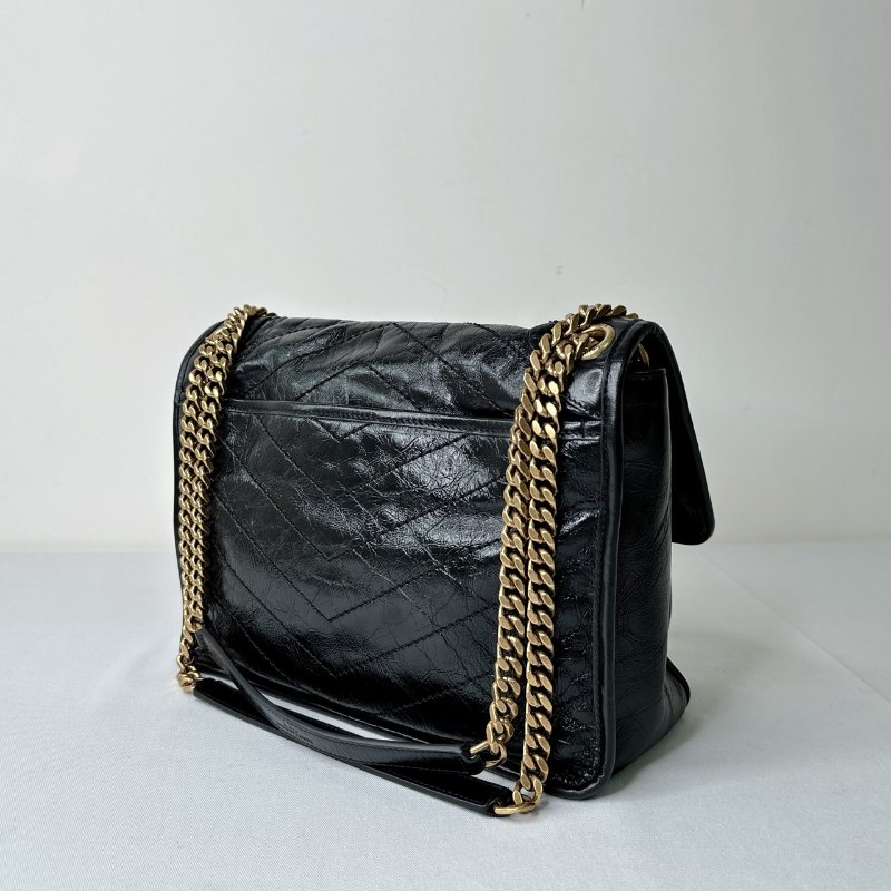 YSL NIKI復古皮革中型肩背包-4