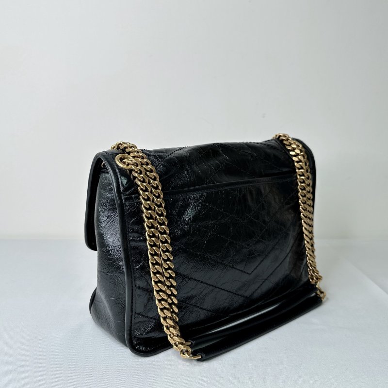 YSL NIKI復古皮革中型肩背包-5