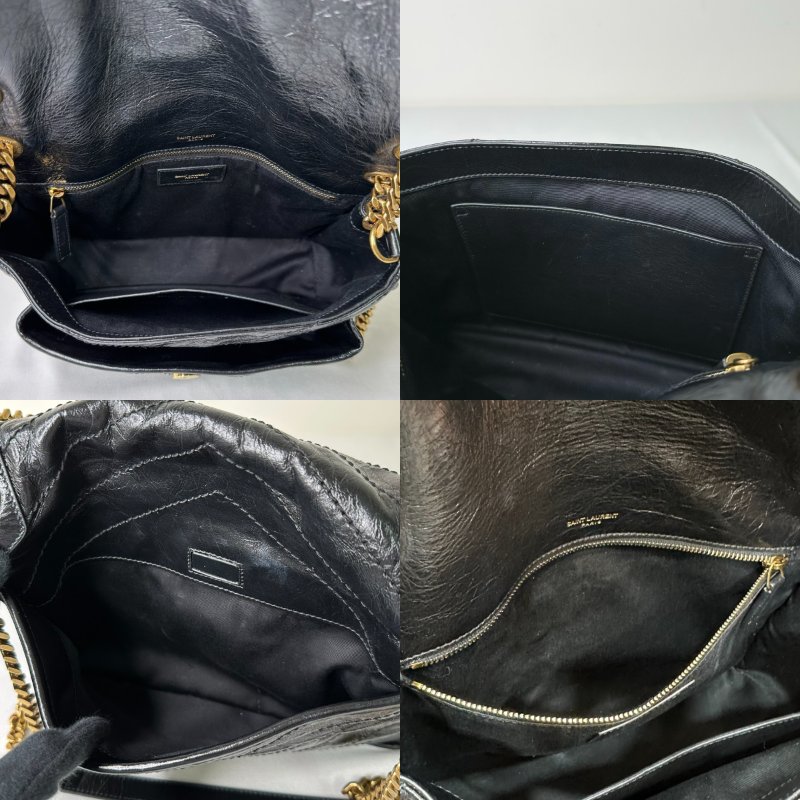 YSL NIKI復古皮革中型肩背包-7