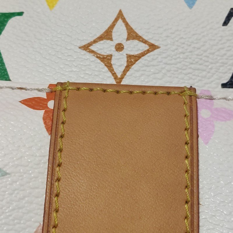 Louis Vuitton(LV)Speedy30植鞣革白三彩波士頓包手提包-11