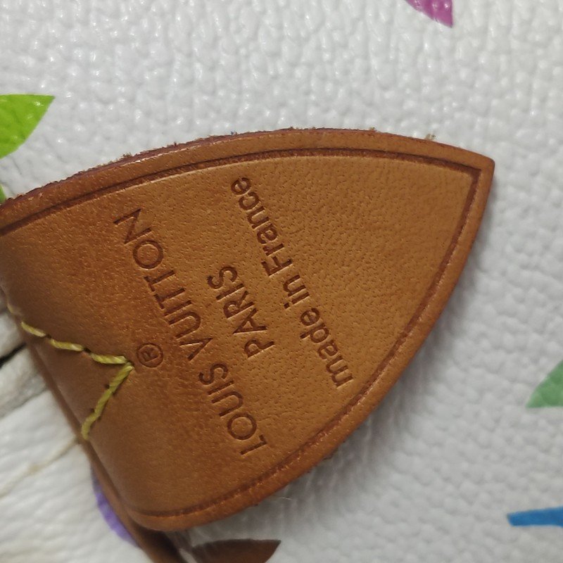 Louis Vuitton(LV)Speedy30植鞣革白三彩波士頓包手提包-13