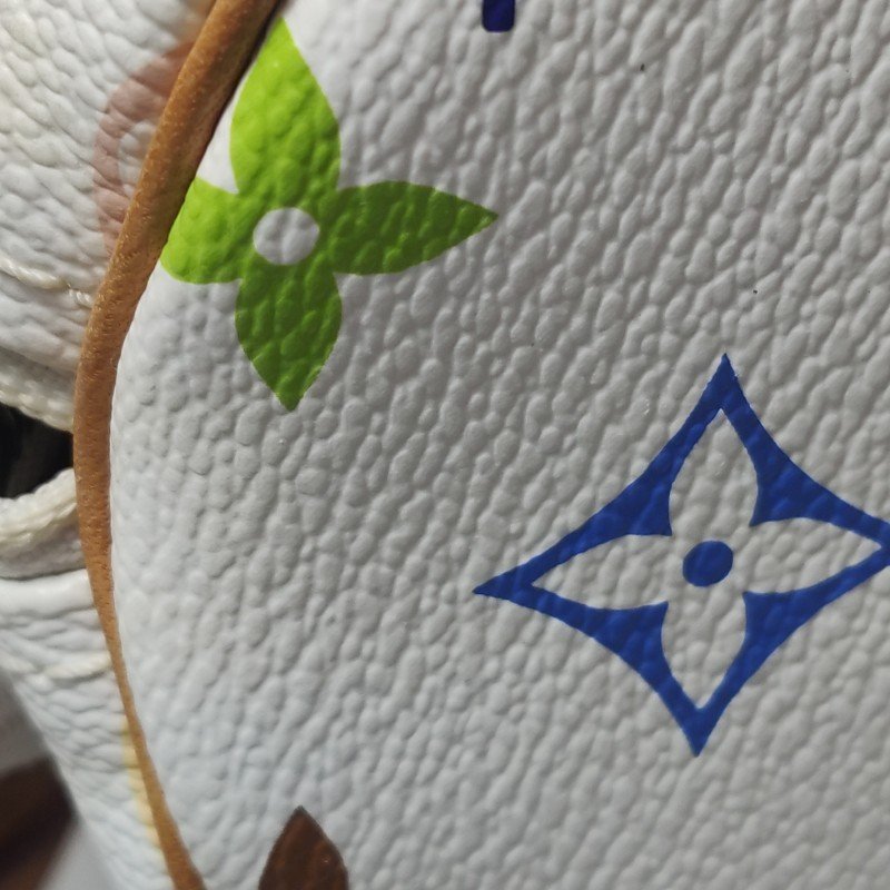 Louis Vuitton(LV)Speedy30植鞣革白三彩波士頓包手提包-17