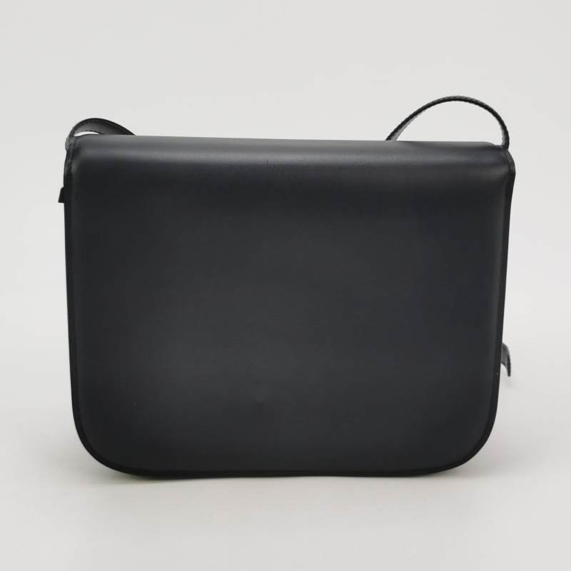 Celine Classic Box豆腐包中號牛皮純色按壓式鎖扣單肩包-4