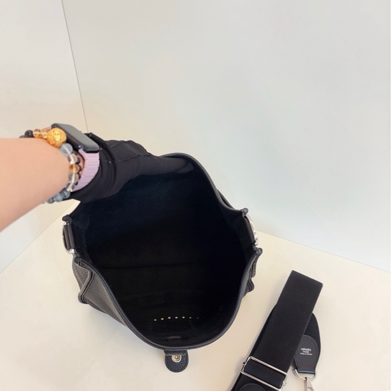 Hermes愛馬仕 Evelyne 29 黑銀依芙琳-5