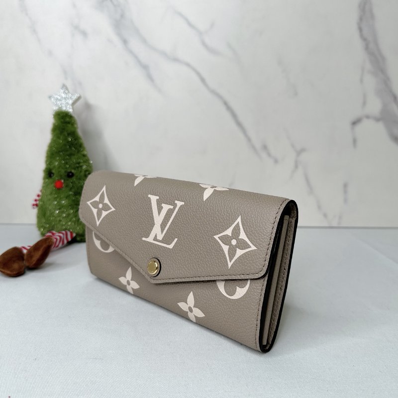 LV Sarah斑鳩灰扣式長夾-2