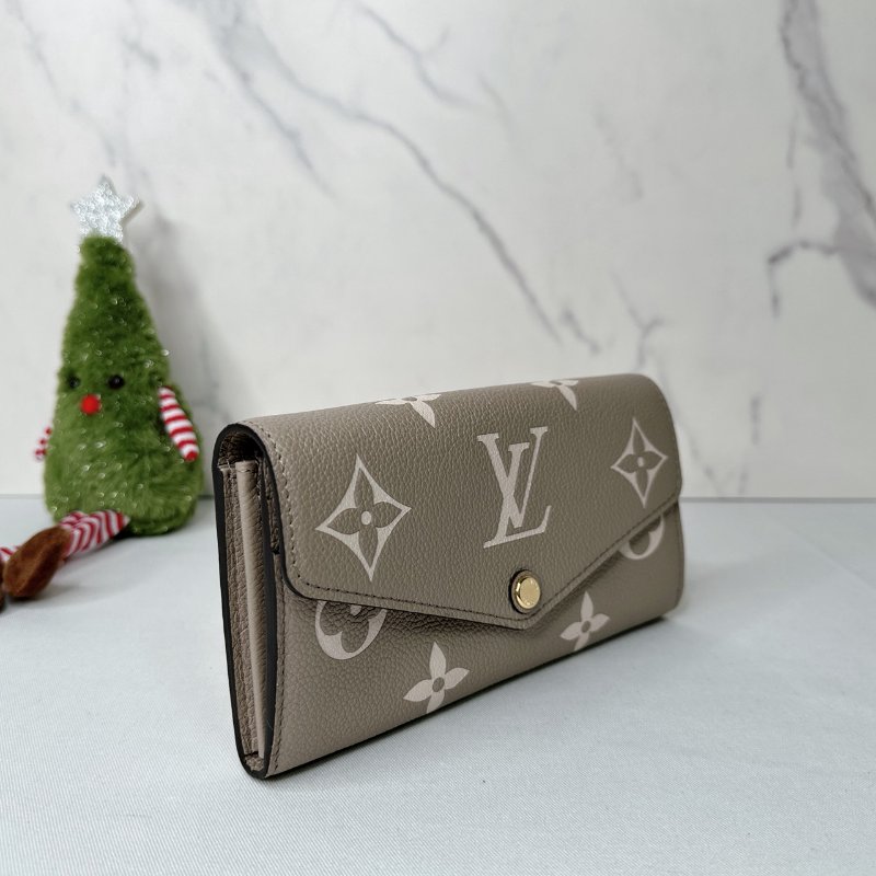 LV Sarah斑鳩灰扣式長夾-3