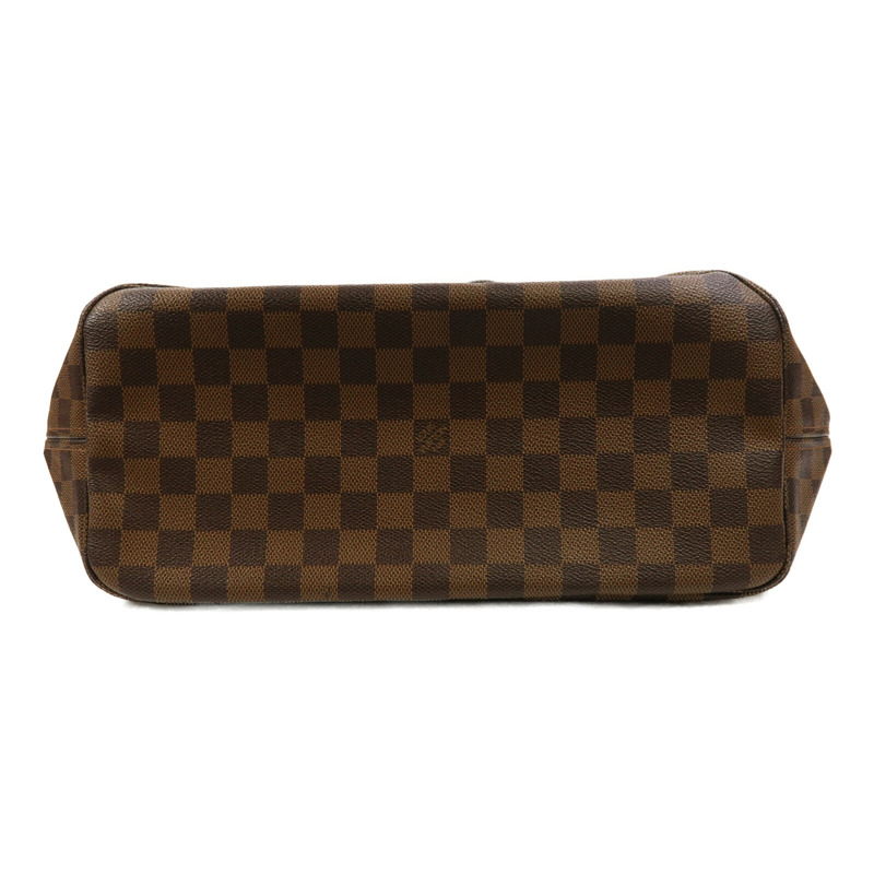 LOUIS VUITTON Damier Neverfull MM金扣肩背袋/手挽袋-3
