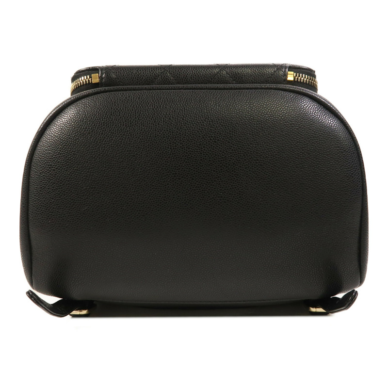 CHANEL 牛皮皮革Backpack金扣背包-3