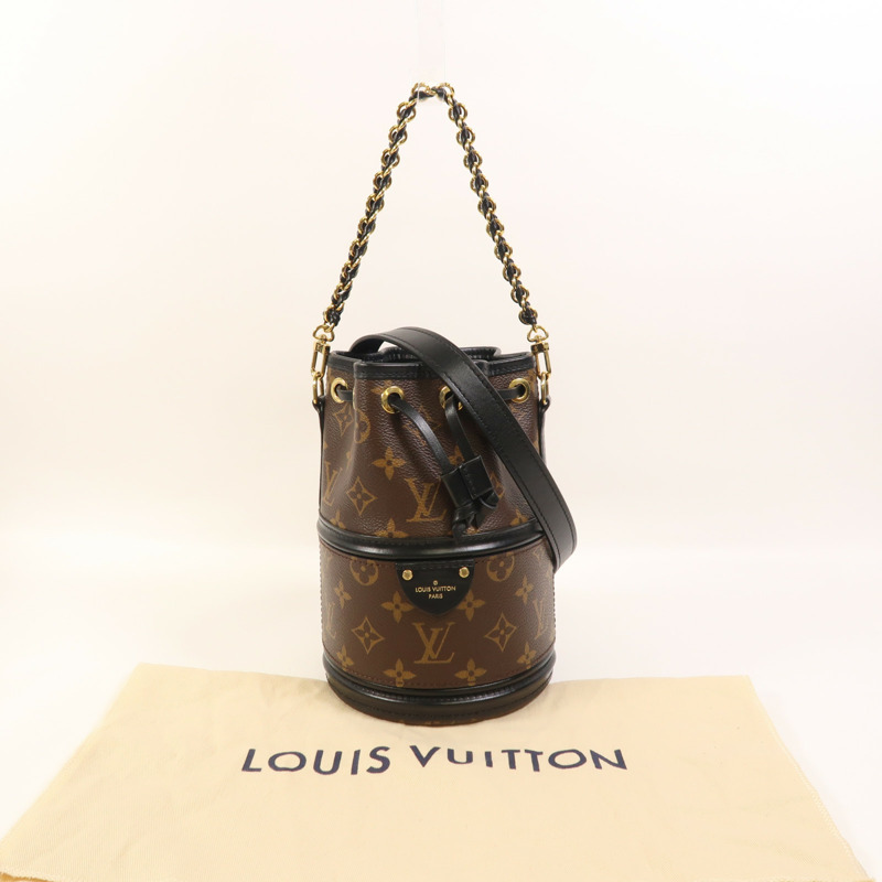 LOUIS VUITTON Monogram Canoe 金扣鏈帶手挽肩背兩用袋-8