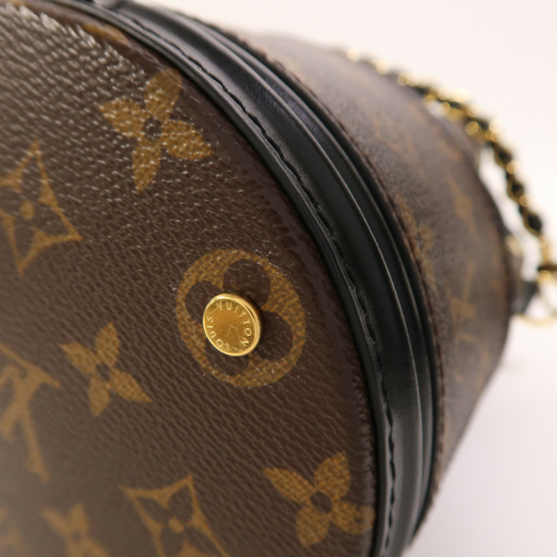 LOUIS VUITTON Monogram Canoe 金扣鏈帶手挽肩背兩用袋-11