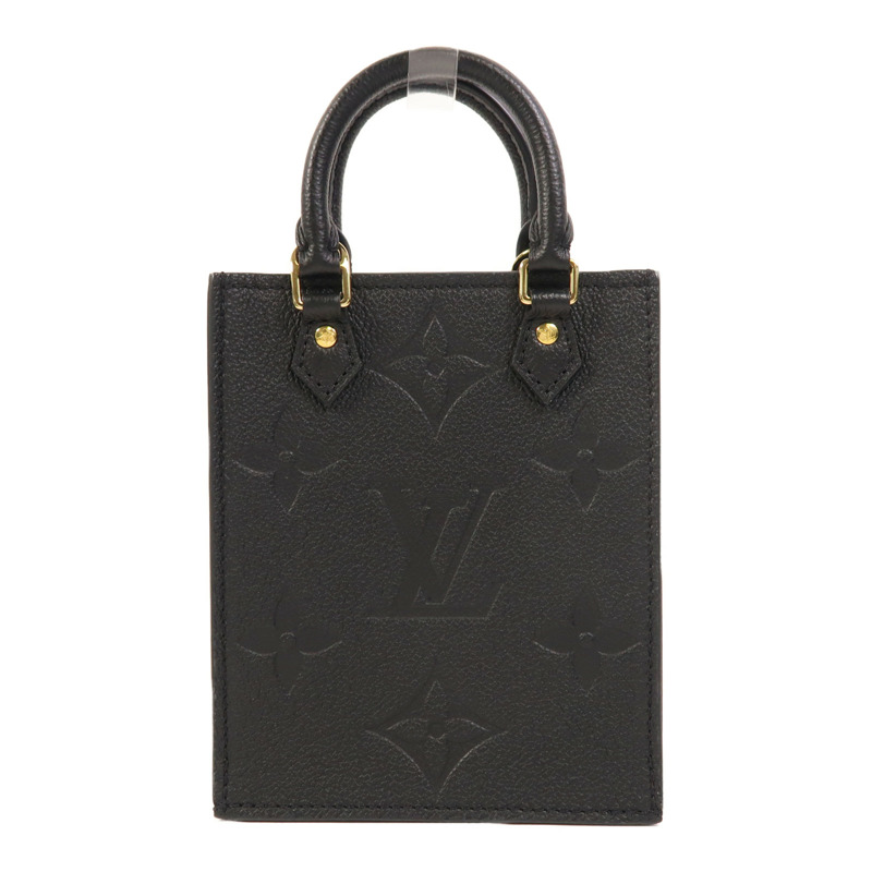 LOUIS VUITTON Monogram Empreinte Petit Sac Plat金扣手挽肩背兩用袋-1