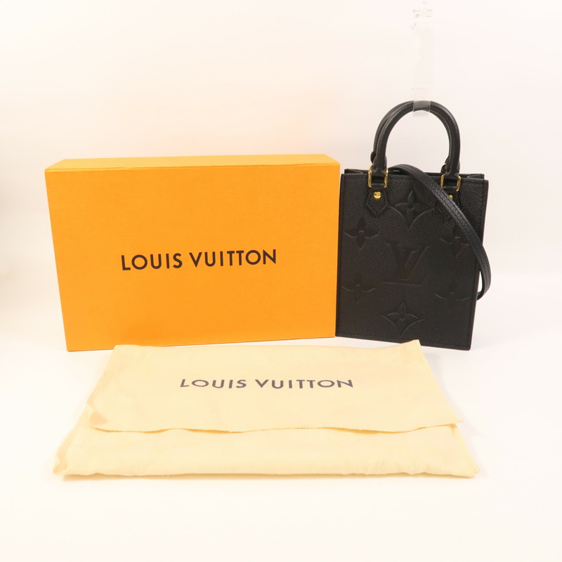 LOUIS VUITTON Monogram Empreinte Petit Sac Plat金扣手挽肩背兩用袋-7