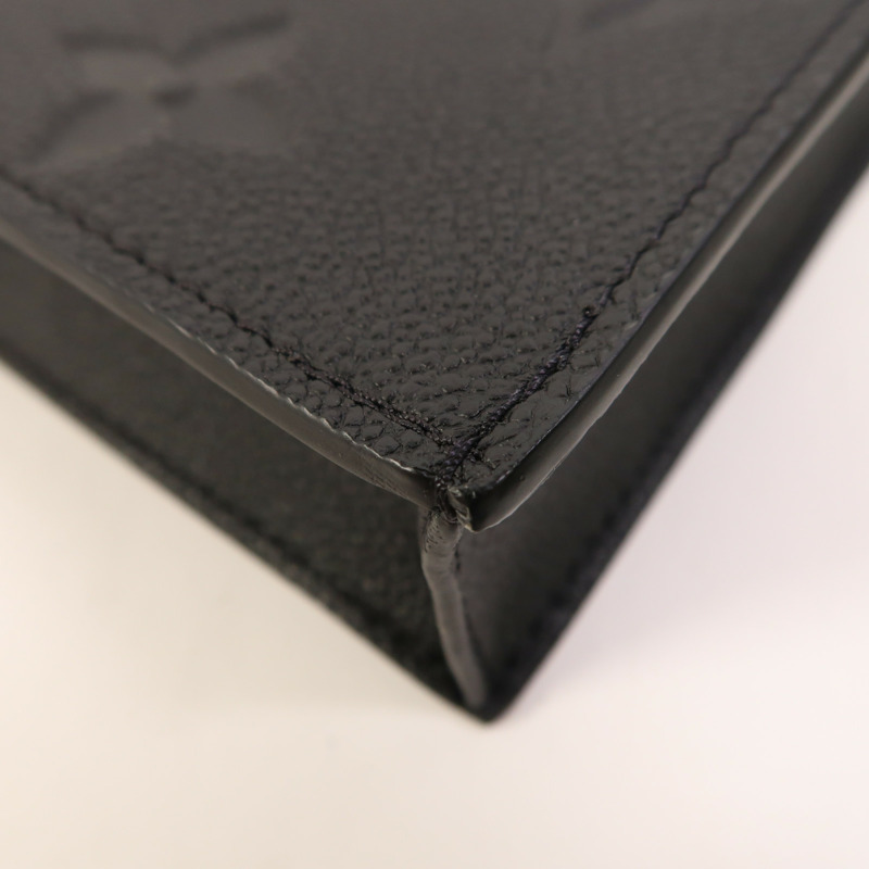 LOUIS VUITTON Monogram Empreinte Petit Sac Plat金扣手挽肩背兩用袋-9