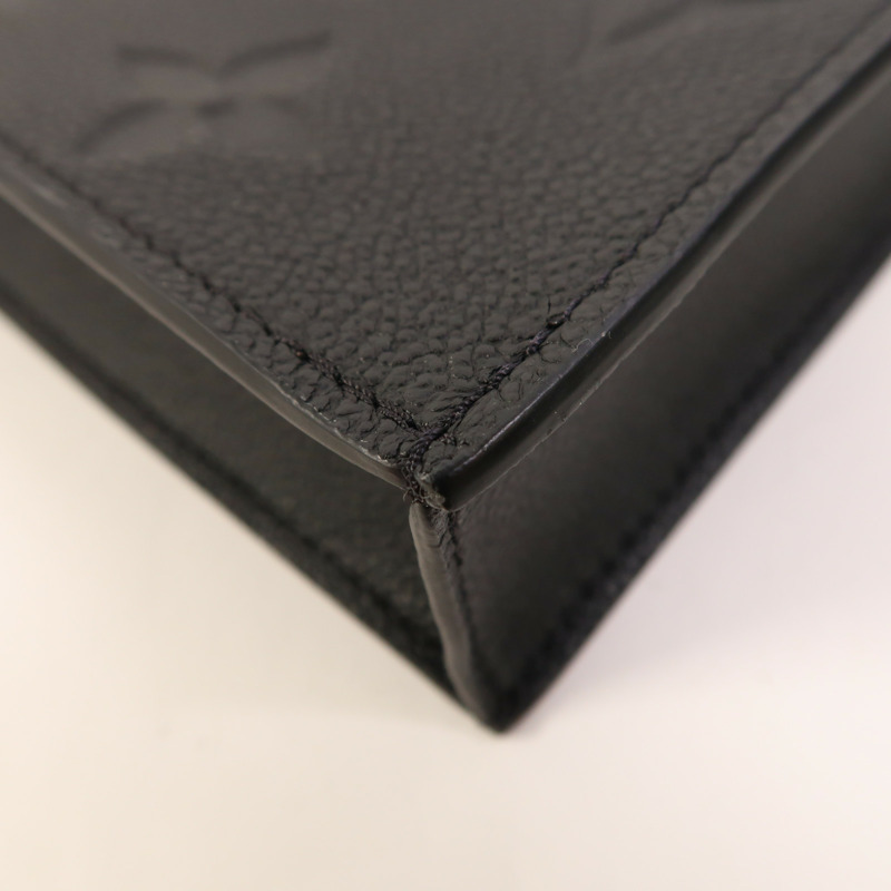 LOUIS VUITTON Monogram Empreinte Petit Sac Plat金扣手挽肩背兩用袋-11