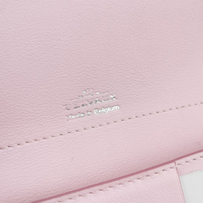 Delvaux牛皮純色子母包錢包-7