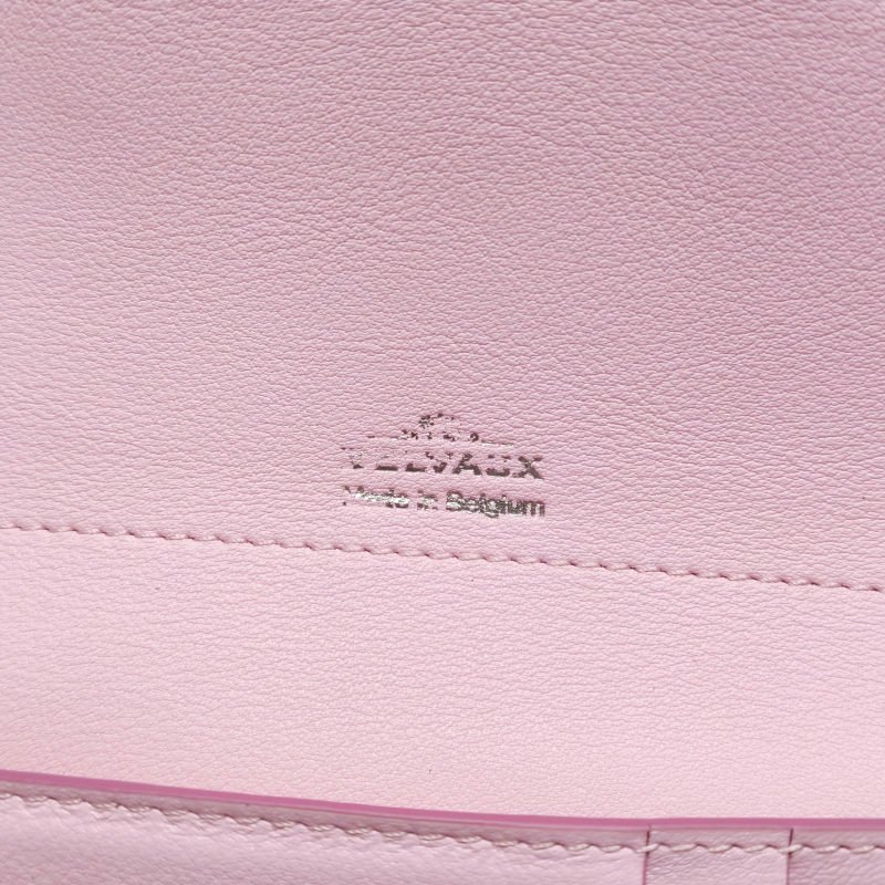 Delvaux牛皮純色子母包錢包-9