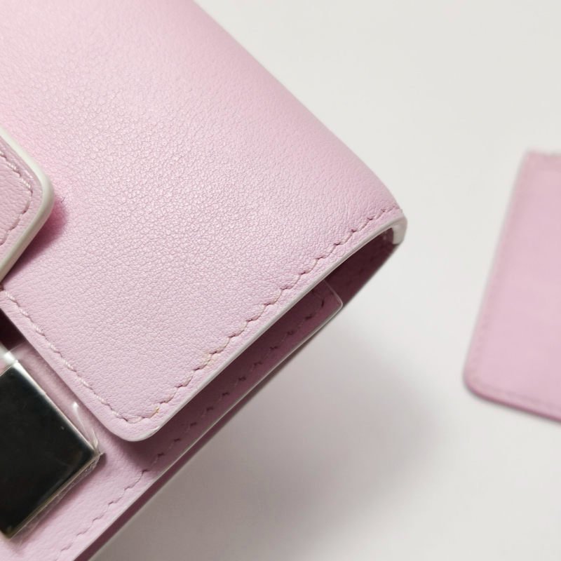 Delvaux牛皮純色子母包錢包-13