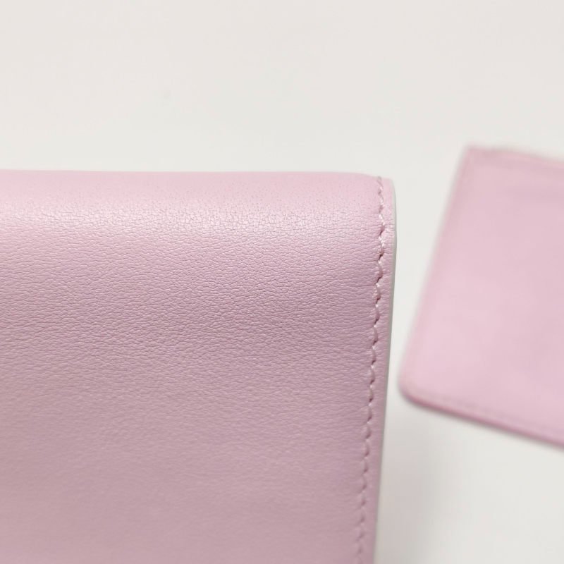 Delvaux牛皮純色子母包錢包-14