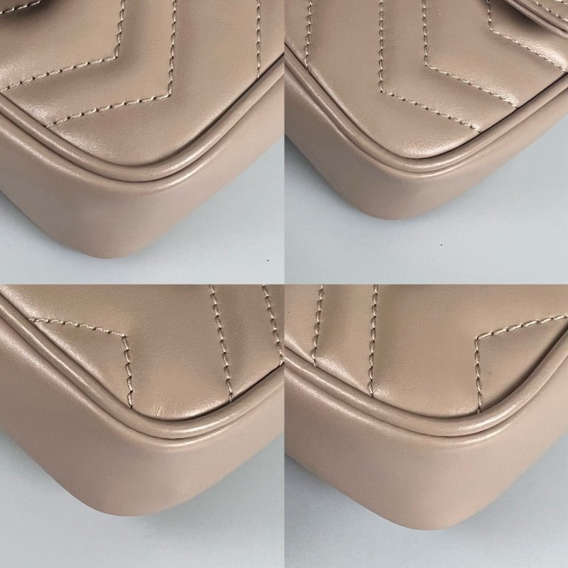 GUCCI 476433 奶茶色MARMONT金鍊包 SUPER MINI-8