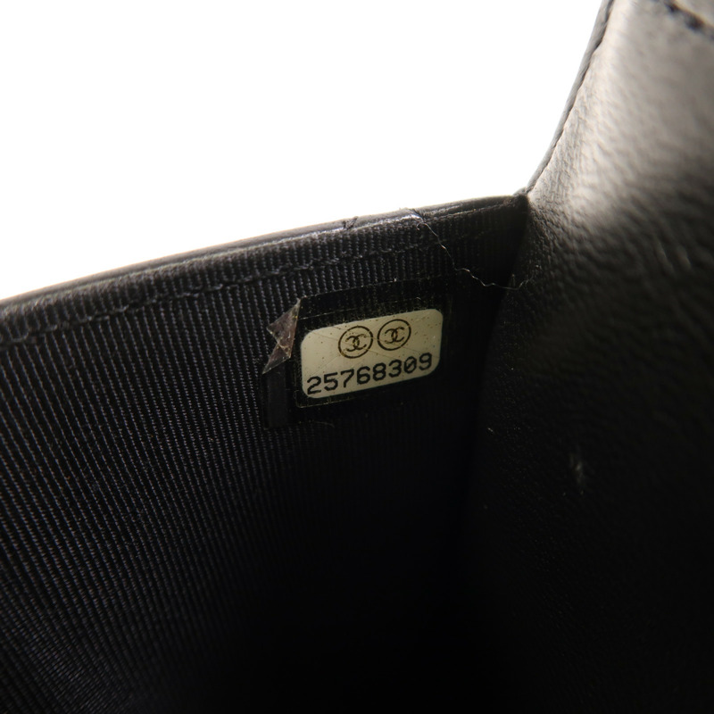 CHANEL 羊皮皮革WOC Wallet On Chain銀扣鏈帶肩背袋-6